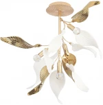 Потолочная люстра на штанге Crystal Lux STEFANIA PL4 (220V, листья)