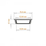 Профиль алюминиевый гибкий накладной серый 15х4х2000мм Wolta WAP WAP-S-15/4/2000-A