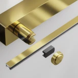 Основание настенное Wall для блока питания с вводом питания Flarity латунь Maytoni Accessories for tracks Flarity TRA155CW-BB-BS