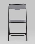 Складной стул Джонни велюр серый каркас черный матовый Stool Group (арт.УТ000038735)
