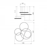 Подвесная люстра Eurosvet Smart Posh 90275/5 хром