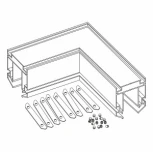 Угловой соединитель для профиля ST015.129.02 Skyline 220 ST015.199.02 ST Luce
