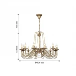 Подвесная люстра F-Promo Chateau 2163-12P (220V, на цепи, подсвечник, свеча)