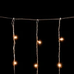 Гирлянда Занавес Облегченный 2 x 3 м Тепло-Белый 220В, 600 LED, Провод Прозрачный ПВХ, IP54
