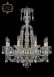 Подвесная люстра Art Classic 11.11 11.11.8.195.XL-68.Gd.Sp (220V, хрусталь, на цепи, подсвечник, свеча)