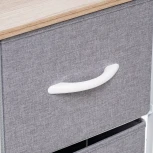 Комод Ноа 4 ящ., Каркас Белый, Светло-серый 2500000183447 Leset