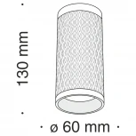 Накладной потолочный светильник Focus Design GU10 1x50Вт Maytoni Technical C036CL-01W (220V, круглые)