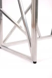 Консольный стол AllConsoles 1053-CS clear серебряный