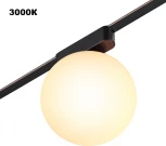 Трековый смарт-светильник для низковольтного шинопровода Novotech Easy 359478 черный с двумя режимами работы LED 6W 24V 3000-6000K (умный дом - Алиса, Tuya Smart, шар)