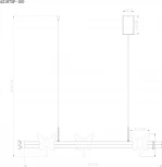 Подвесной светильник Arte Lamp Darcy A2187SP-1GO (LED, 220V, пульт управления, на тросе, бабочки)