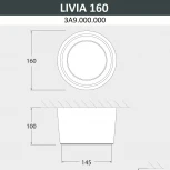 Потолочный светильник уличный Fumagalli Livia 160 3A9.000.000.WXD1L (220V, круглые, IP55)