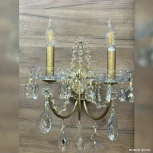 Бра Crystal Lux ODELIS AP2 GOLD (220V, подвески, подсвечник, свеча)