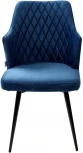 Стул HERMAN 360 град. СИНИЙ #29, велюр / черный каркас M-City 461MC04749