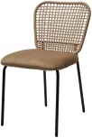 Стул JUNO G062-12 бежевый, велюр / черный каркас M-City 629M04951