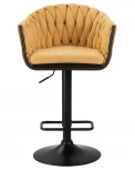 Стул барный LEON (жёлтая ткань (LAR 275-8))