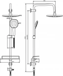 Душевая стойка Dorff Prime D0740000