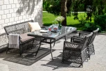 Обеденная группа плетеная на 4 персоны, цвет графит 4SIS Катания KATS2C2T-4-SET graphite