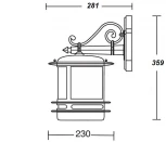 Уличный настенный фонарь Oasis Light TOKIO 68302/02 Bl opal (220V, IP44)