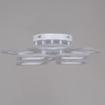 Потолочная люстра светодиодная на штанге с пультом регулировкой яркости и цветовой температуры Reluce 05104-0.3-4+4 WH