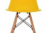Пластиковый стул eames pc-015 желтый