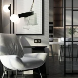 Выключатель двухклавишный проходной (дымчатый) Werkel W1222004