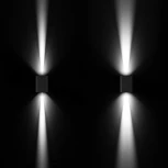 Светильник уличный настенный LGD-WALL-VARIO-S104x129-2x6W Warm2700 (GR, 1-80 deg) (Arlight, IP54 Металл) 052704 (LED, 220V)