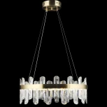 Подвесная люстра хрустальная светодиодная Reluce 02595-0.4-62W LED COP (220V, на тросе)