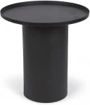 Столик журнальный Fleksa круглый из черного металла Ø 45 см La Forma (ex Julia Grup) арт.109401