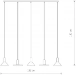 Подвесной светильник Nowodvorski Hermanos White/Solid Brass 8033 (220V, на проводе)