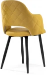 Стул Гутрид прошивка ромбы сзади горчичный / черный 502727 Woodville