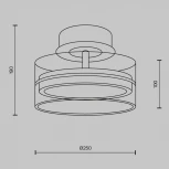Потолочный светильник круглый Maytoni Dress code MOD348CL-L18BBS3K (LED, 220V, круглые)