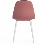 Стул BREEZE (mod. 4724) / 1 шт. в упаковке (Вельвет,Металл /Коралловый,Белый)