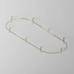 Шинопровод круглый из полукругов 1200мм Flarity латунь Maytoni Busbar trunkings Flarity TRX154-2SR-D1200-BS