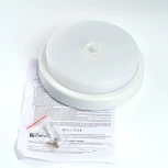 Потолочный светильник круглый светодиодные Feron AL3016 48565 пылевлагозащищённый с ИК-датчиком 12W 6500K IP65 белый (220V, круглые)