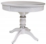 Стол обеденный Фидея 4 раздвижной белый/серебро 90/130*90 от фабрики Mebelik