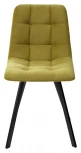 Стул CHILLI-Q SQUARE оливковый #H25, велюр / черный каркас, 4 шт./1 к