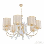 Подвесная люстра Arte Milano Florentia-6067 306067/8 Wh/Gd (220V, на цепи)