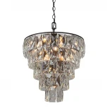 Подвесная люстра Vitaluce V5262-1/20+1 (220V, хрусталь, на цепи, круглые)