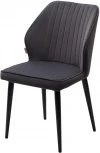 Стул SEATTLE 505-38 Графит, без пальчиковый"/ черный каркас М-City"