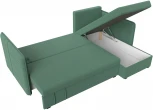 Диван угловой Слим правый угол (Зеленый/Рогожка) Лига Диванов арт.121151
