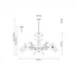 Подвесная люстра Lucia Tucci Fiori Di Rose 106.8