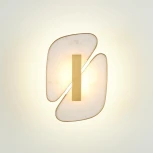 Настенный светильник Odeon Light Chiara 6638/10WL L-VISION металл/золотой/искусственный мрамор/акрил IP20 LED 10W 3000K 220V