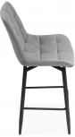 Полубарный стул Notta Алст К крутящийся светло-серый / черный 502282