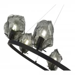 Подвесная люстра ST Luce Portici SL1175.403.06 Черный/Серо-зеленый E14 6*40W