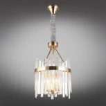 Подвесная люстра Aployt Melisa APL.747.03.04 (220V, хрусталь, на цепи, свеча, круглые)