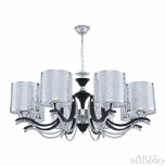 Подвесная люстра Arte Milano Florentia-6787 306787/8 Bk/Ni (220V, на цепи)