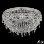 Потолочная люстра светодиодная с пультом APL LED Sicilia SH501.2.50.B.LED-DIM.Ni (220V, хрусталь, круглые)