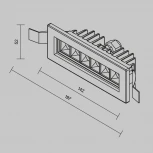 Встраиваемый уличный светильник Maytoni Ghost O488DL-L6GF4K (LED, 220V, IP65)