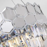 Подвесная люстра Eurosvet Ariana 10113/8 хром/прозрачный хрусталь Strotskis