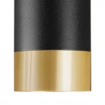 Точечный светильник накладной Wolta WSL-MR11/15BG под лампу MR11 с цоколем GU10 Черный / золотой PETITE